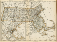 New England Map By Rand McNally & Company