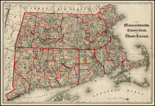 New England Map By J. David Williams