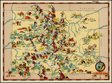 Rocky Mountains Map By Ruth Taylor White