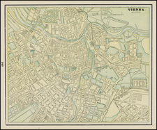 Austria Map By George F. Cram