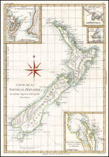 New Zealand Map By Rigobert Bonne