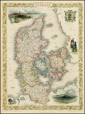 Scandinavia Map By John Tallis