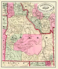 Rocky Mountains Map By HS Stebbins