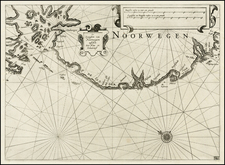 Norway Map By Willem Janszoon Blaeu