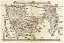 Middle East Map By Bernardus Sylvanus