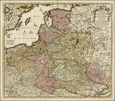 Poland, Russia, Ukraine and Baltic Countries Map By Frederick De Wit