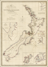 New Zealand Map By James Wyld