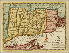 New England Map By Gentleman's Magazine