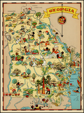 Southeast Map By Ruth Taylor White