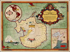 Southern Hemisphere and Polar Maps Map By General Foods Corporation
