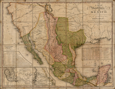 Texas, Plains, Southwest, Rocky Mountains, Mexico, Baja California and California Map By Henry Schenk Tanner