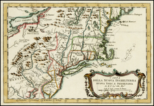 New England and Mid-Atlantic Map By Jacques Nicolas Bellin