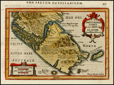 South America Map By Henricus Hondius