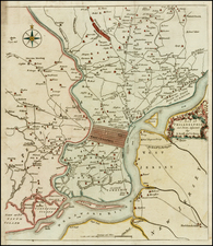 Mid-Atlantic Map By Nicholas Scull  &  George Heap