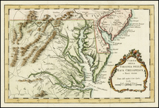 Mid-Atlantic and Southeast Map By Jacques Nicolas Bellin