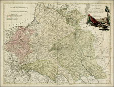 Poland and Ukraine Map By Antonio Zatta