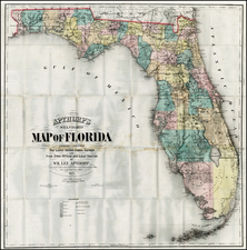 Florida Map By William Lee Apthorp