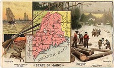 New England Map By Arbuckle Brothers Coffee Co.