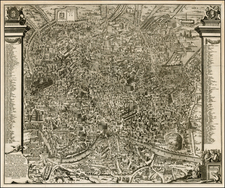 Rome Map By Pieter van der Aa