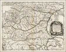 Ukraine, Romania and Balkans Map By Giacomo Giovanni Rossi