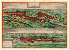 Czech Republic & Slovakia Map By Georg Braun  &  Frans Hogenberg