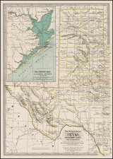 Texas and Southwest Map By The Century Company