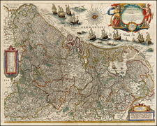 Netherlands Map By Willem Janszoon Blaeu