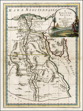 Egypt Map By Giovanni Maria Cassini