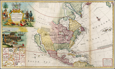 North America Map By Herman Moll