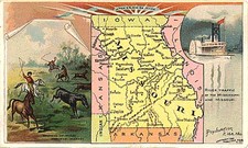 Missouri Map By Arbuckle Brothers Coffee Co.