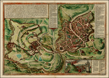 Holy Land Map By Georg Braun  &  Frans Hogenberg