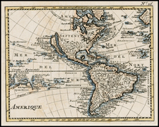 Western Hemisphere, South America, Australia & Oceania, Oceania and America Map By Anonymous