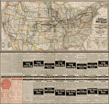 United States Map By George F. Cram