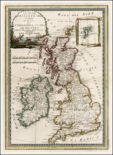 British Isles Map By Giovanni Maria Cassini