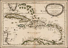 Caribbean Map By Nicolas Sanson