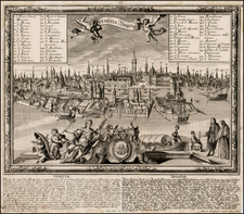 Italy and Venice Map By Friederich Bernhard Werner / Martin Engelbrecht