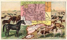 Wyoming Map By Arbuckle Brothers Coffee Co.