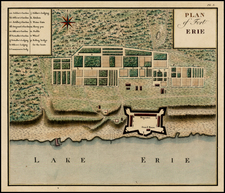 Plan of Fort Erie By Georges Henri Victor Collot