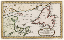 Canada Map By Jacques Nicolas Bellin