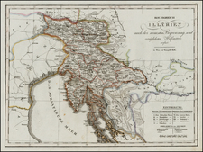 Austria and Balkans Map By Tranquillo Mollo