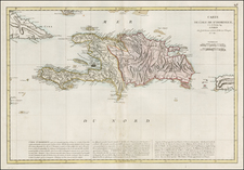 Caribbean Map By Jean Lattré