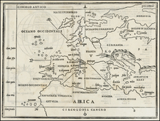 Europe, Europe and Mediterranean Map By Benedetto Bordone