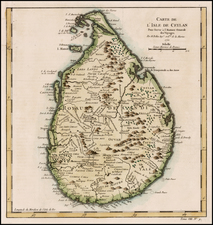 India and Other Islands Map By Jacques Nicolas Bellin