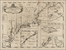 New England, Mid-Atlantic and Caribbean Map By Edward Wells