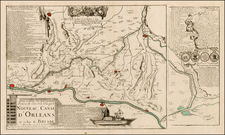 France and Centre et Pays de la Loire Map By Nicolas de Fer