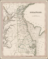 Mid-Atlantic Map By Thomas Gamaliel Bradford