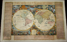 World, World, Celestial Maps and Curiosities Map By Nicolas de Fer / Guillaume Danet