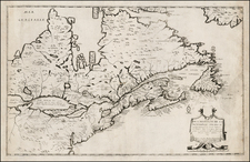 New England, Mid-Atlantic, Midwest and Canada Map By Jean Boisseau