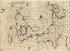 Europe, Italy, Mediterranean, Africa, North Africa and Balearic Islands Map By Jacob Aertsz. Colom