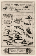 Southeast Asia, Australia and Oceania Map By Cornelis de Jode